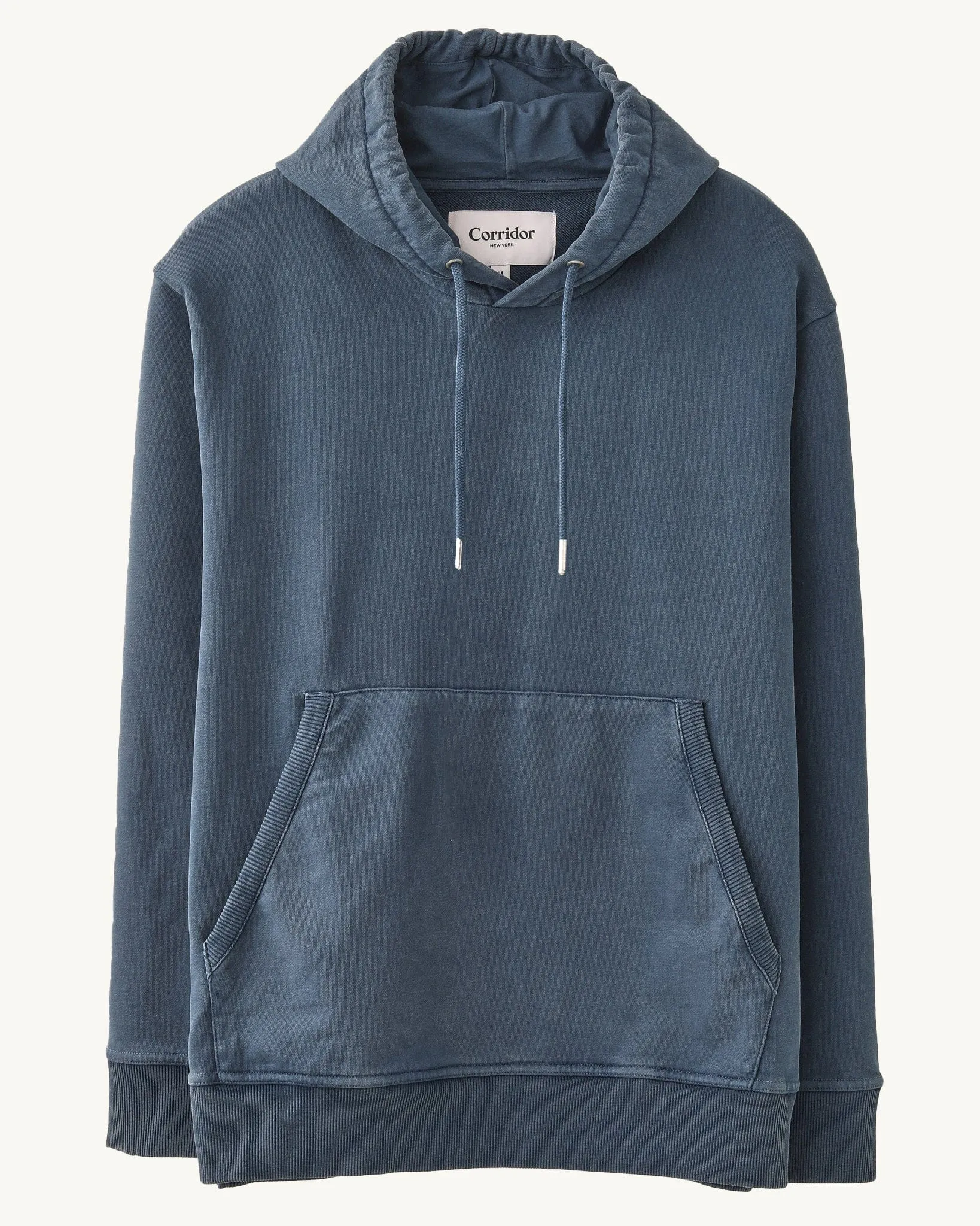 French Terry Hoodie - Washed Navy sold by Corridor