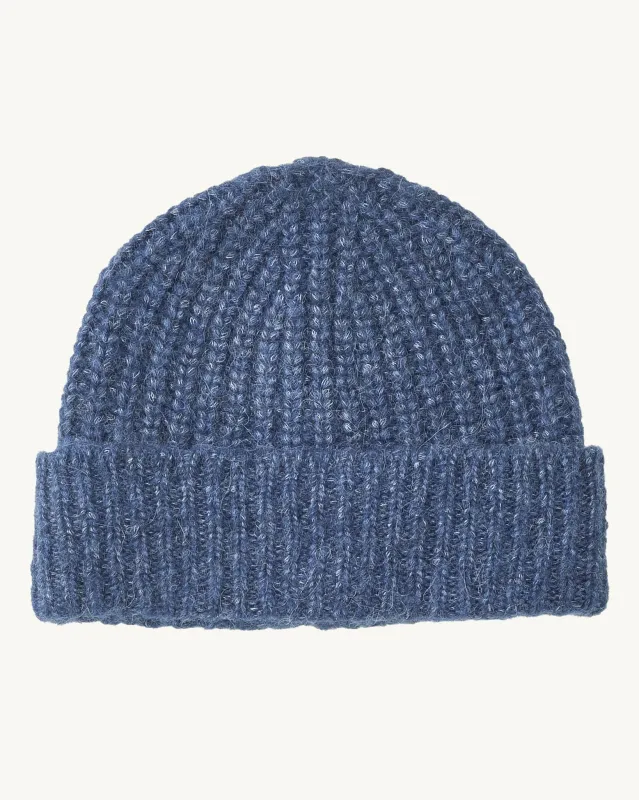 Alpaca Beanie - Indigo sold by Corridor