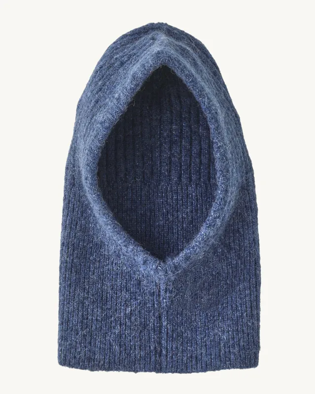 Alpaca Balaclava - Indigo sold by Corridor