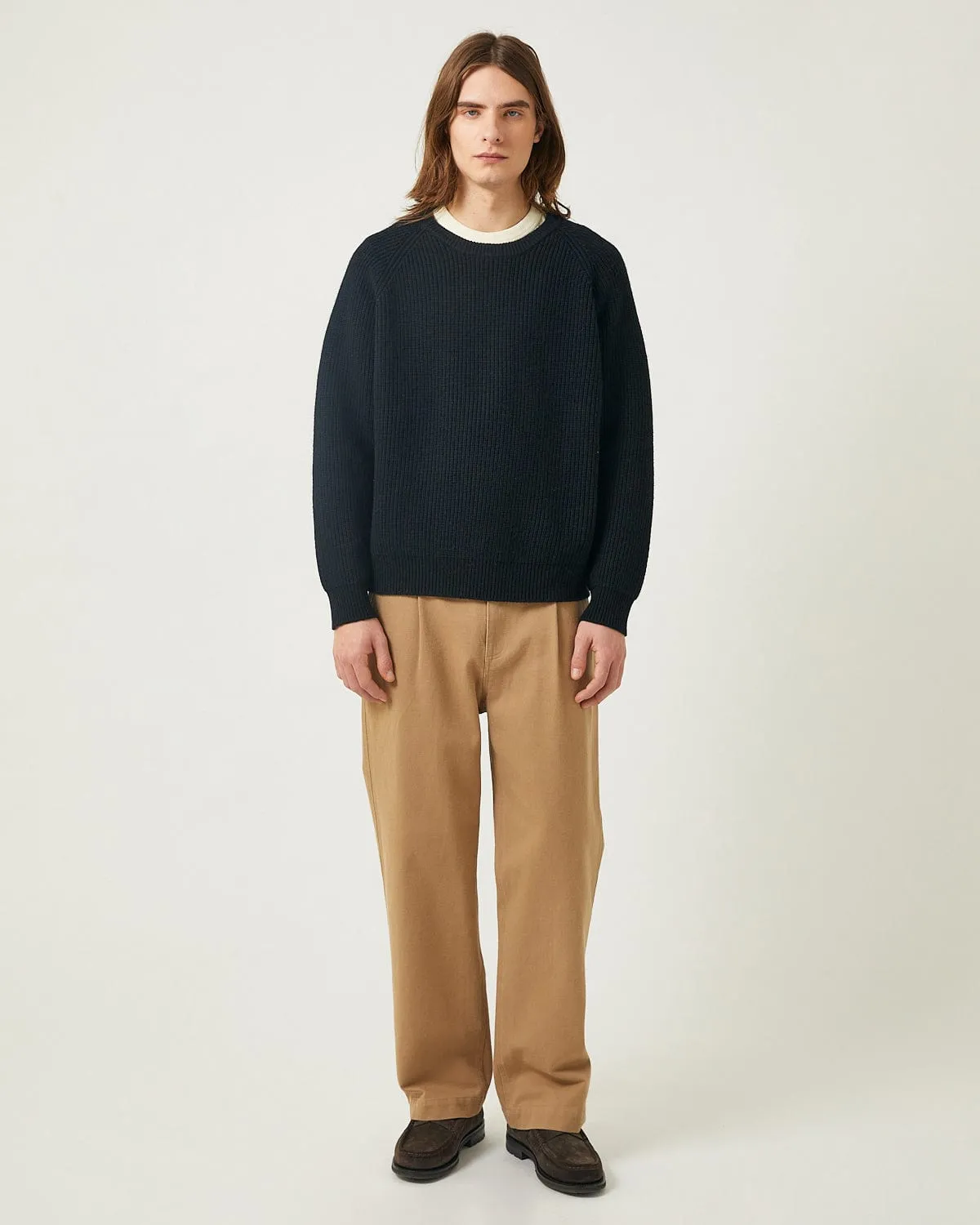 Wool Cashmere Ribbed Crewneck - Black sold by Corridor product image thumbnail 3