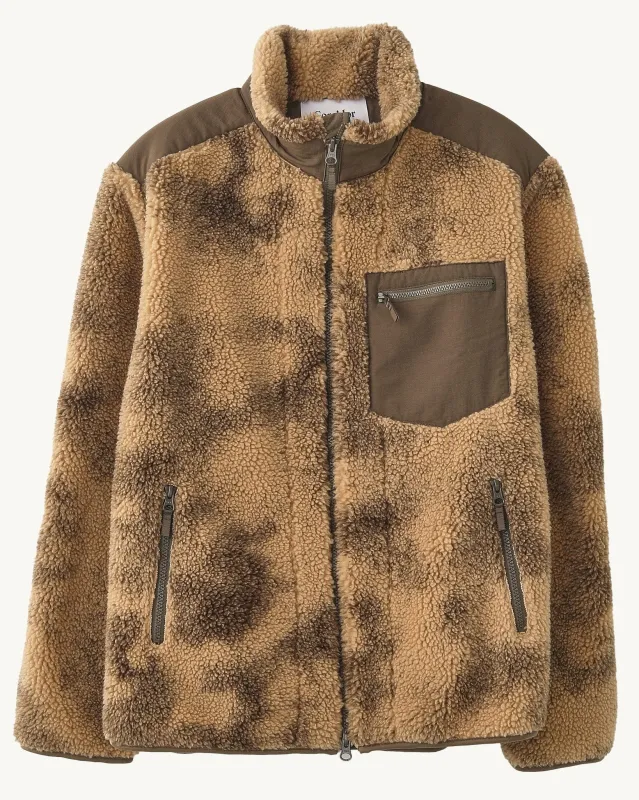 Oak Deep Pile Fleece Zip sold by Corridor