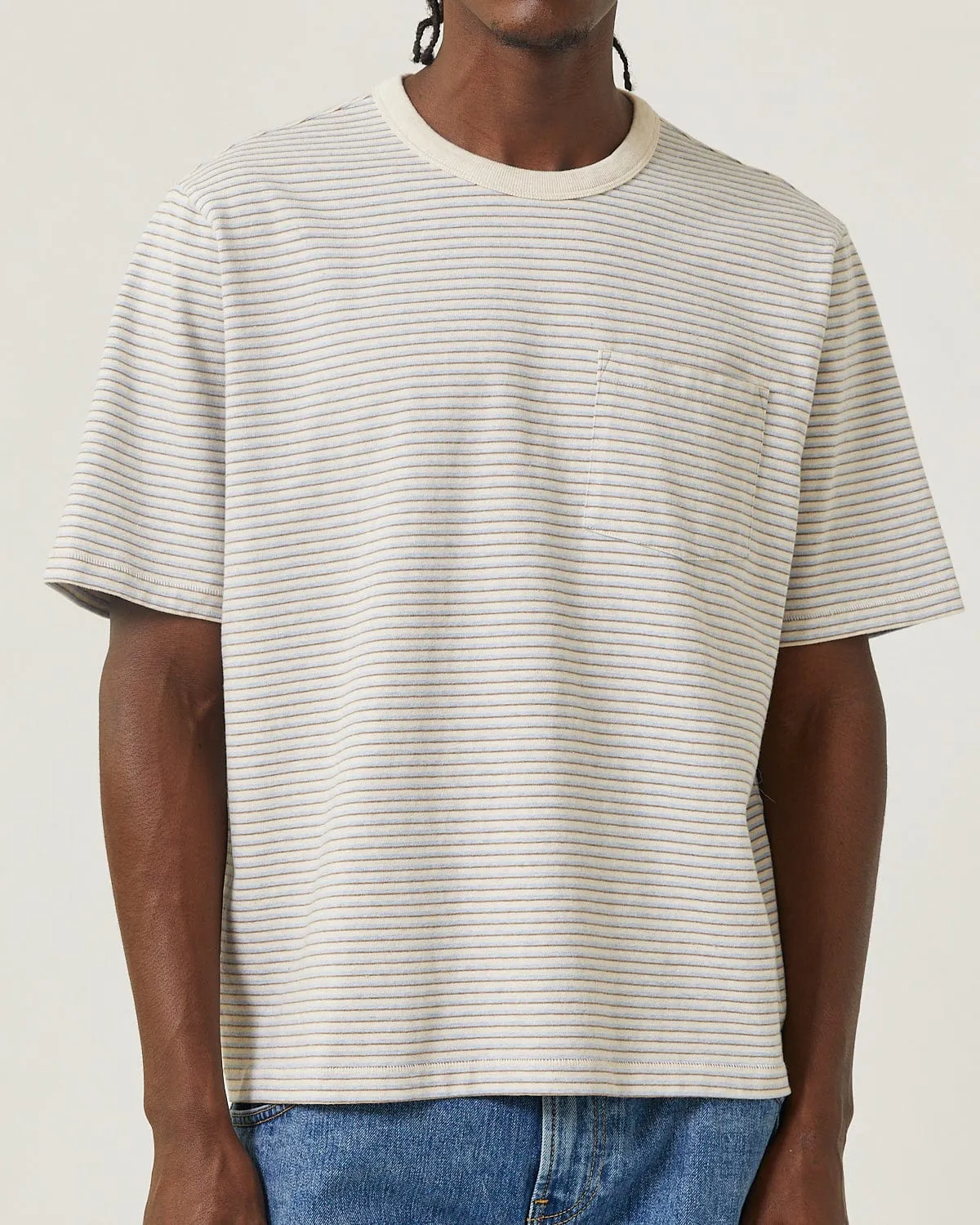 Melange Stripe Tee sold by Corridor