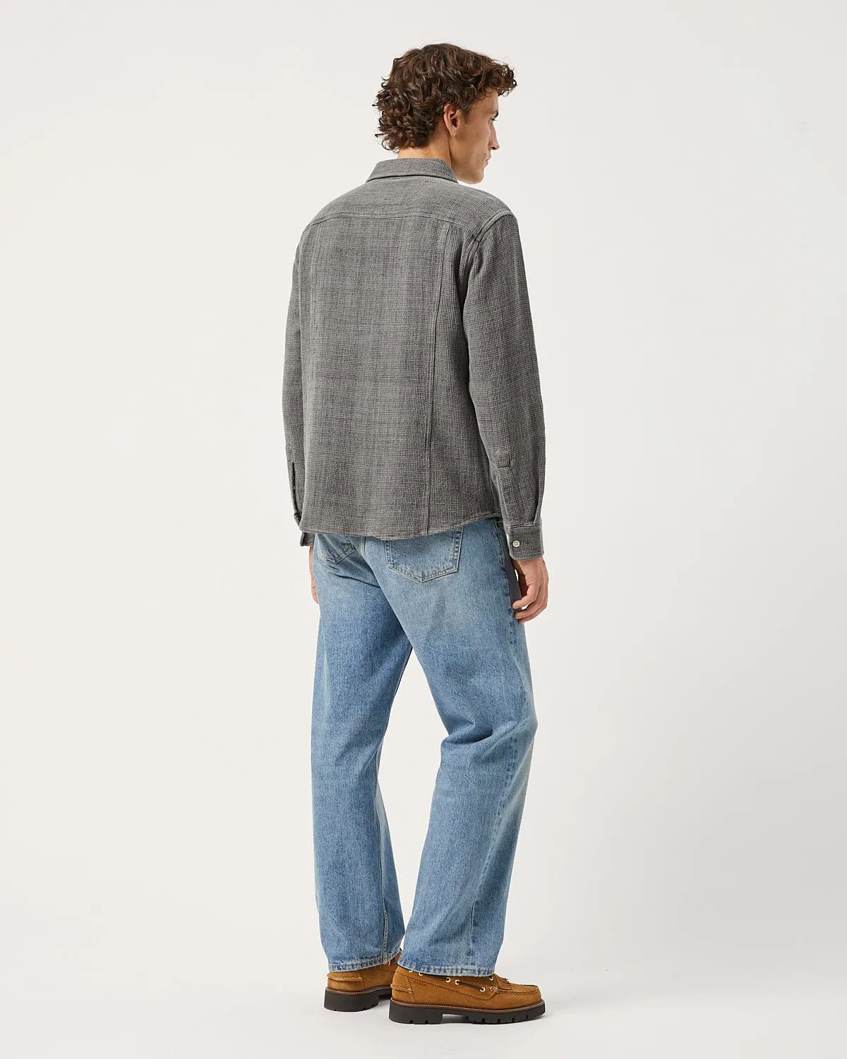 Pigment Dyed Waffle LS - Grey sold by Corridor product image thumbnail 4