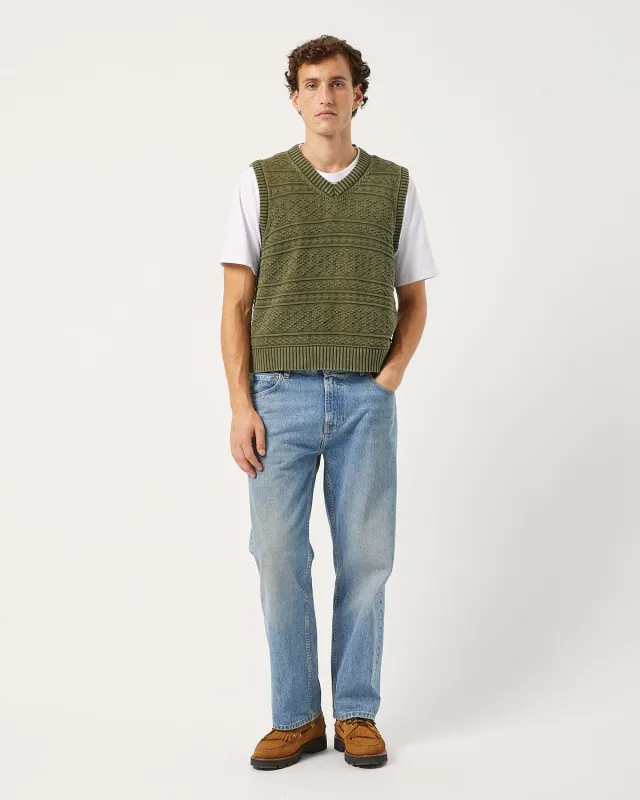 Jacquard Vest - Army sold by Corridor