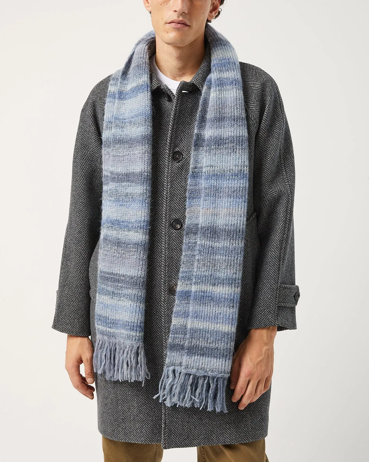 Spacedye Alpaca Scarf - Blue sold by Corridor