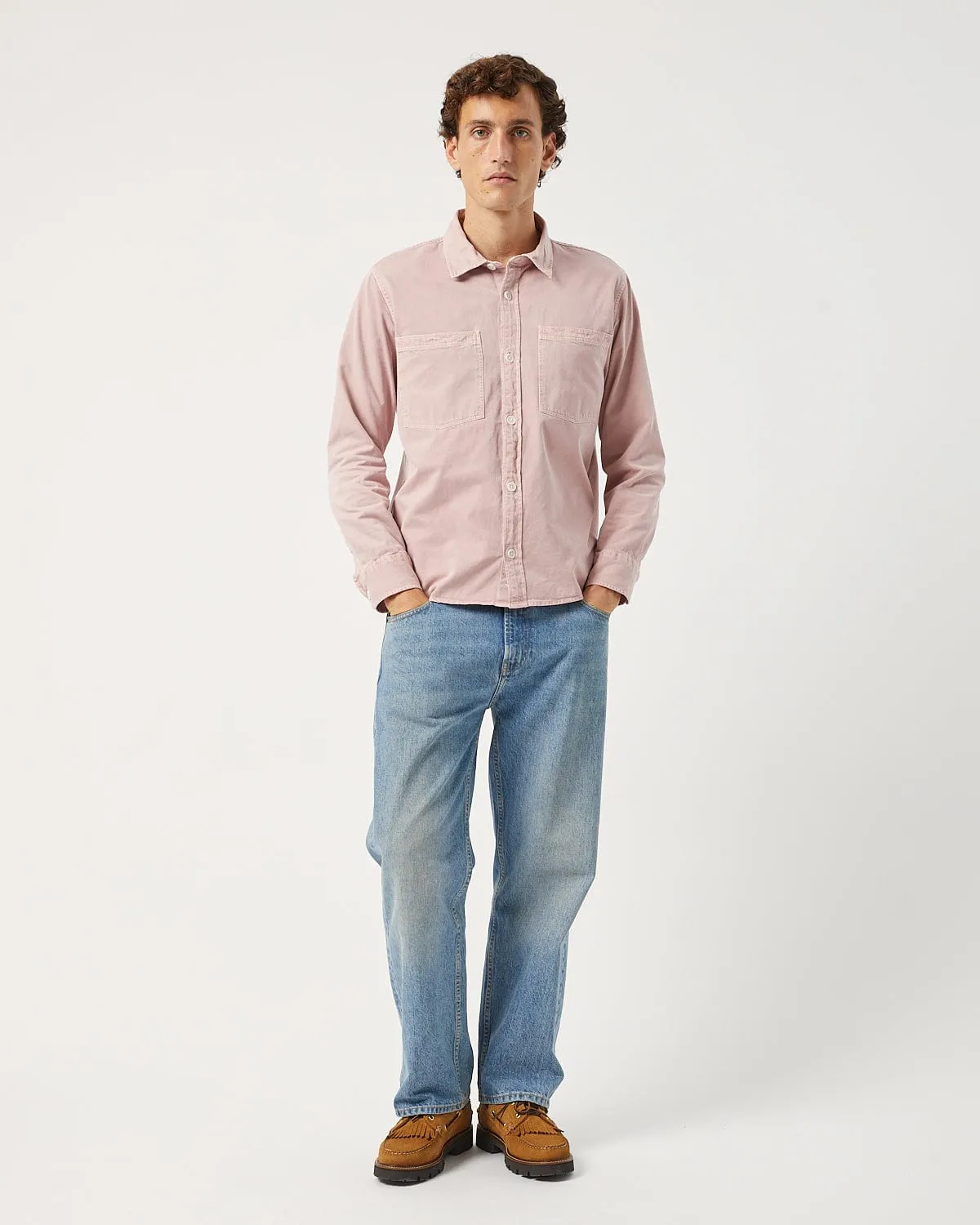 Garment Dye Twill LS - Pink sold by Corridor