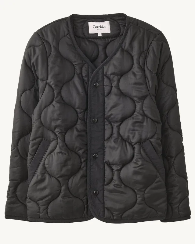 Quilted Liner Jacket - Black sold by Corridor
