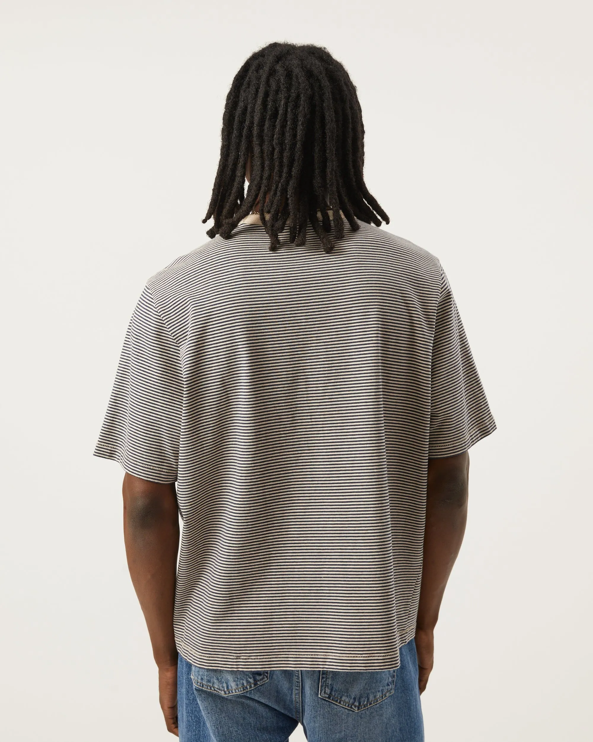Stripe Tee - Navy sold by Corridor product image thumbnail 3