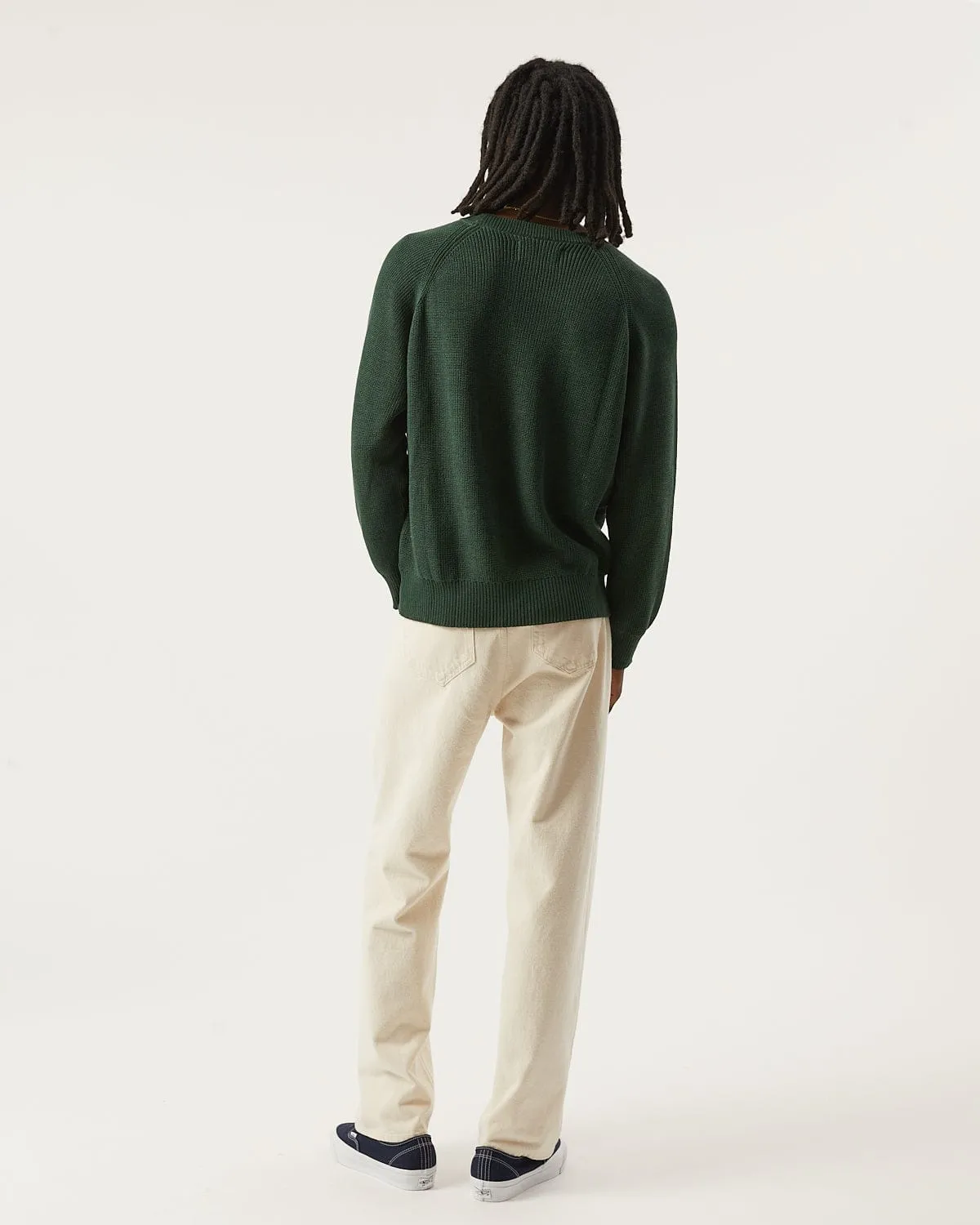 Ribbed Cotton Crewneck - Green sold by Corridor product image thumbnail 3