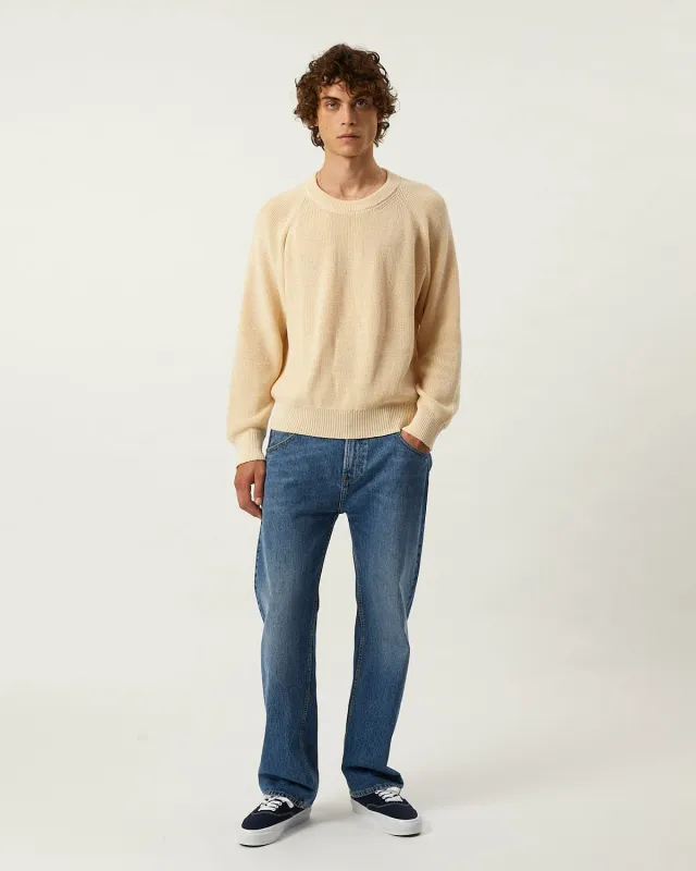 Ribbed Cotton Crewneck - Natural made by Corridor