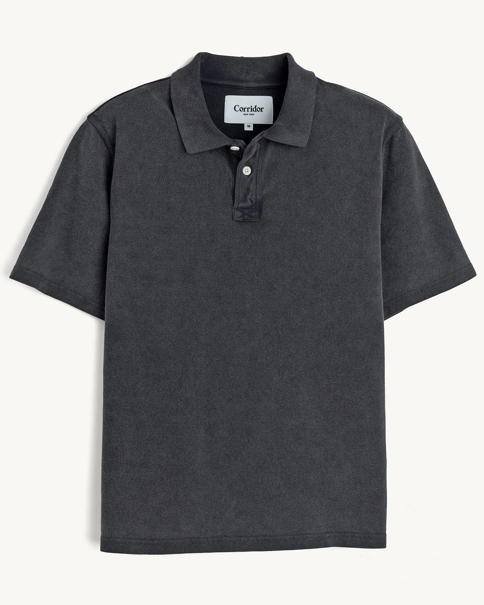 Pique Polo - Black sold by Corridor