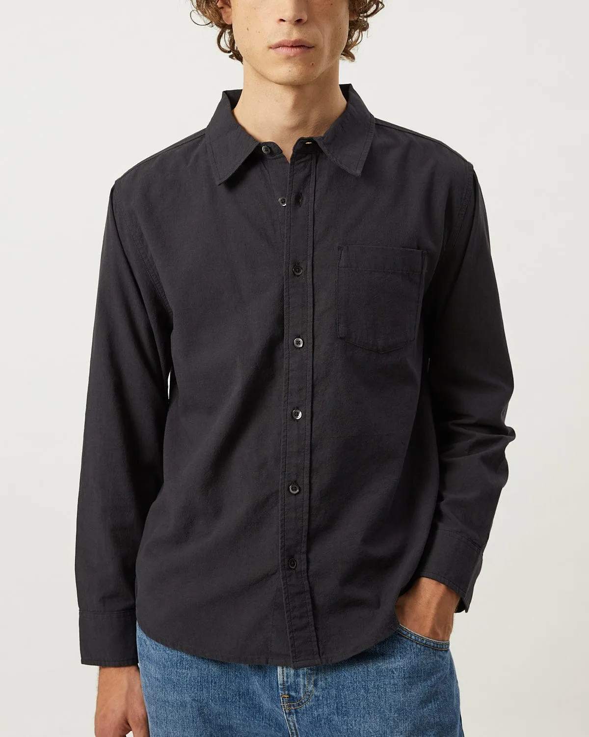 Linen Cotton LS - Black sold by Corridor product image thumbnail 3