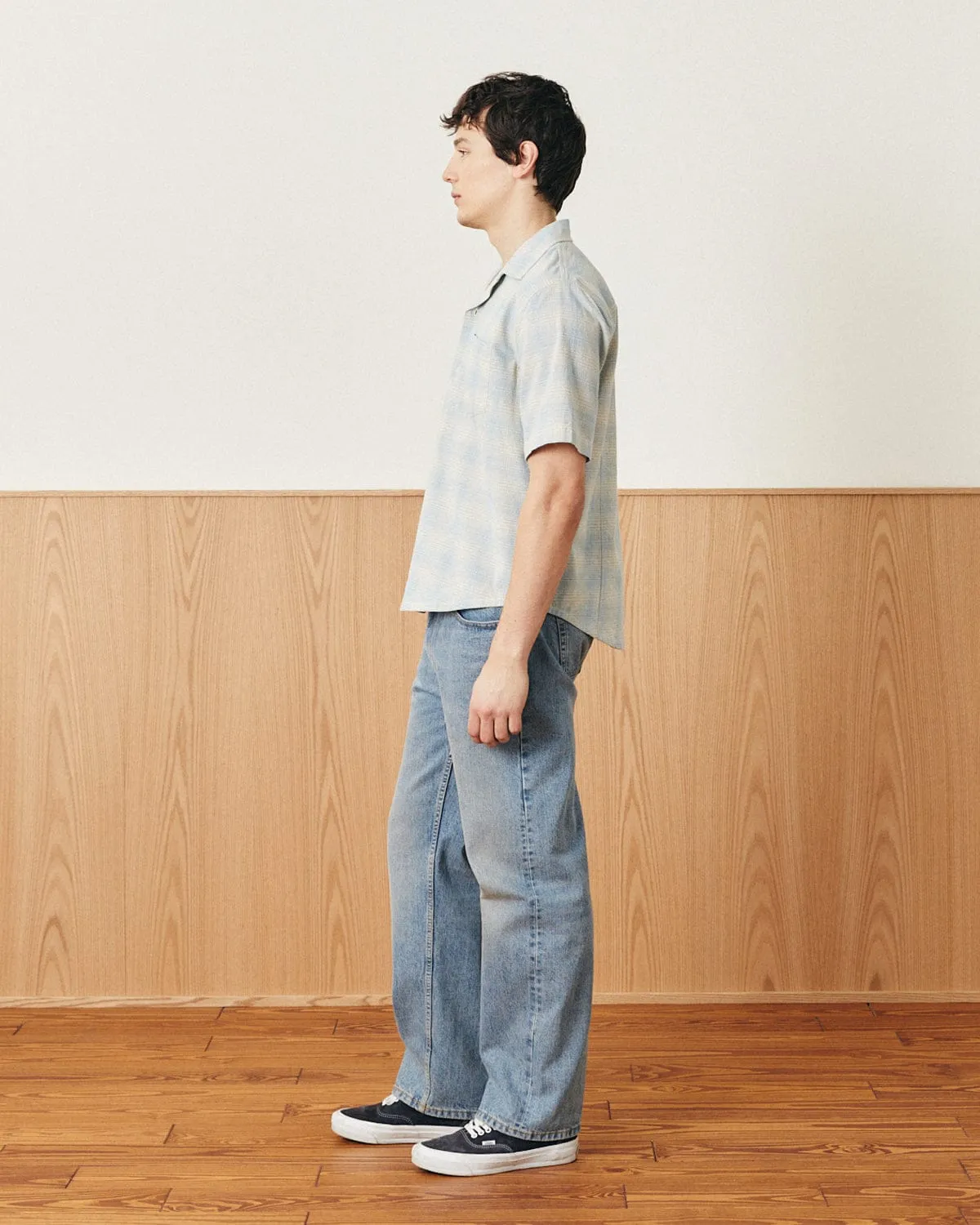 Linen Plaid SS - Light Blue sold by Corridor product image thumbnail 4