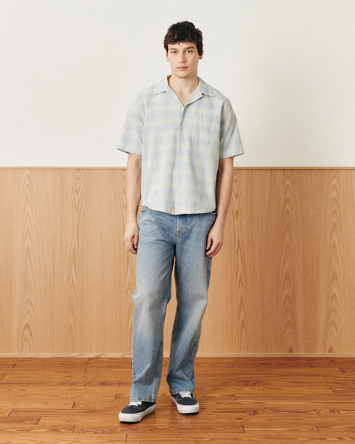 Linen Plaid SS - Light Blue sold by Corridor product image thumbnail 2