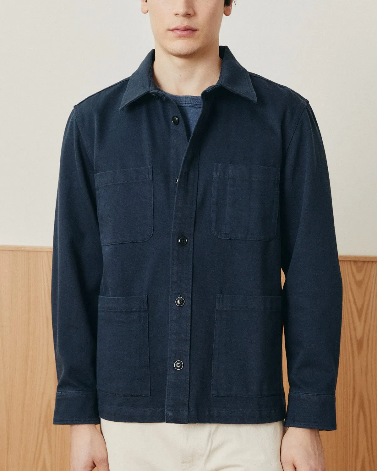 Misha Overshirt - Navy sold by Corridor product image thumbnail 2