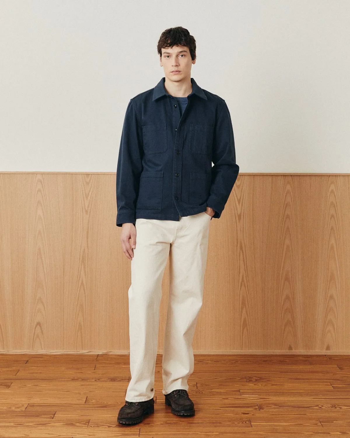 Misha Overshirt - Navy sold by Corridor