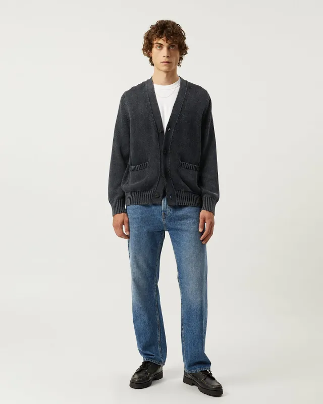 Acid Wash Cardigan - Black sold by Corridor
