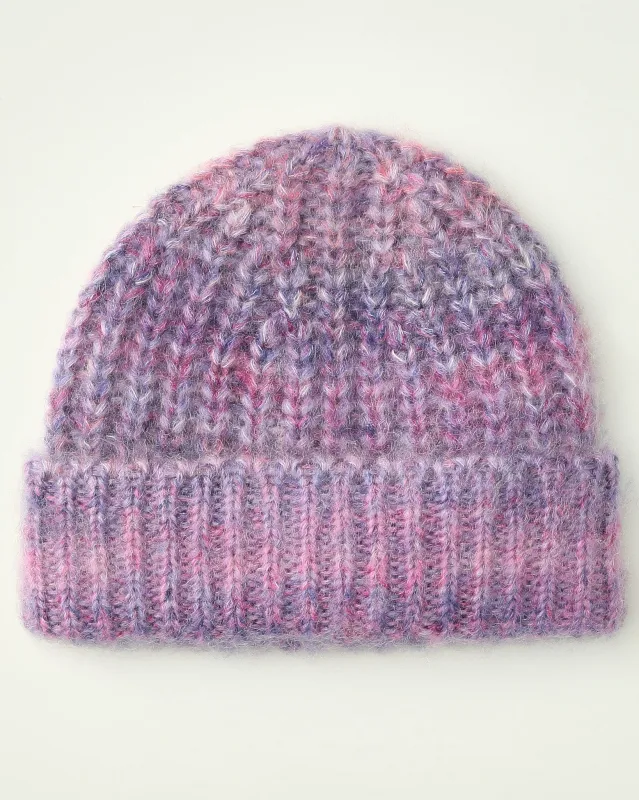Space Dye Mohair Beanie - Purple sold by Corridor