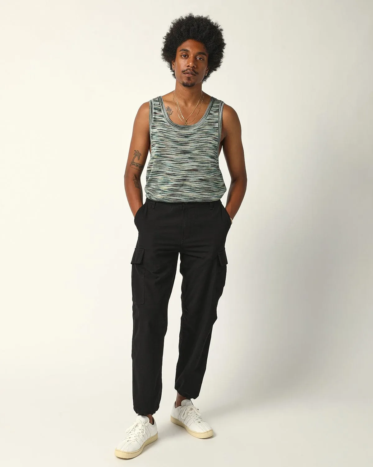 Pima Spacedye Tank - Green sold by Corridor product image thumbnail 3