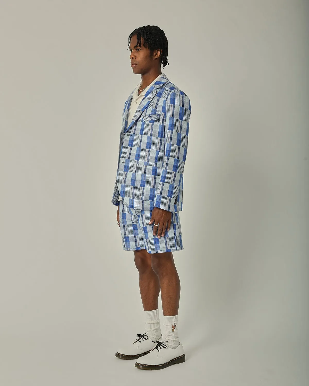 Linen Patchwork 2 Button Blazer sold by Corridor product image thumbnail 3