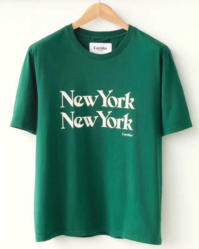 New York New York T-Shirt - Green made by Corridor