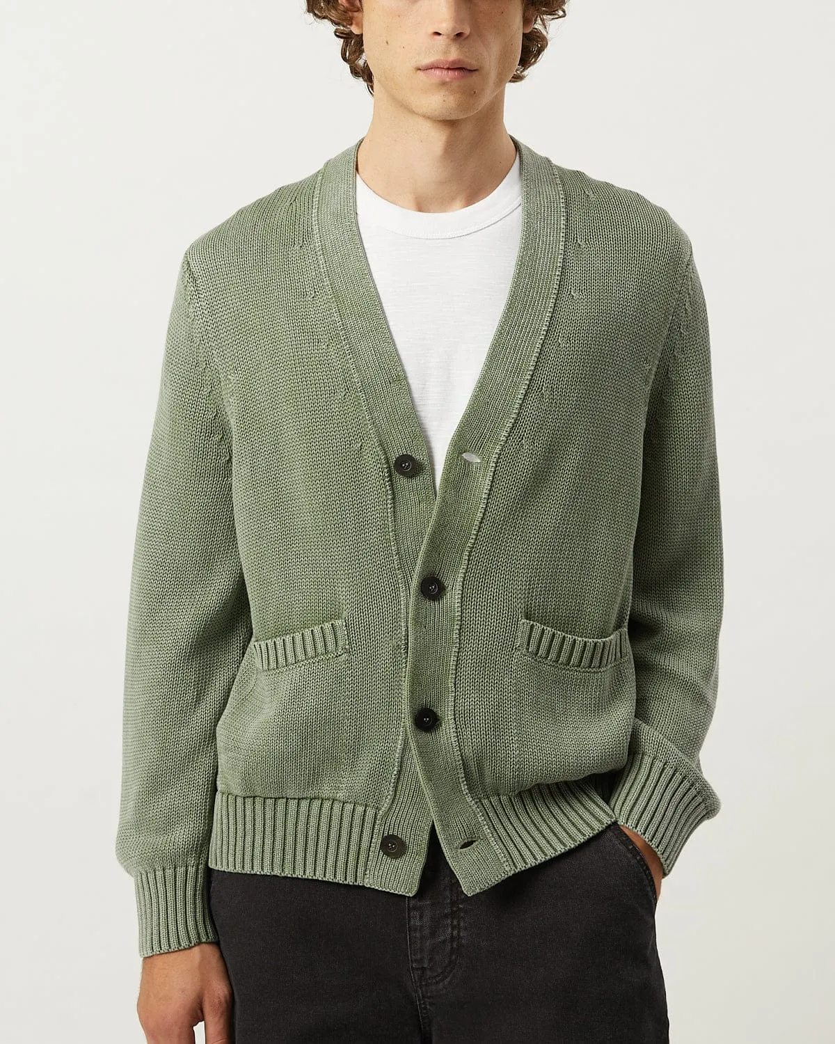 Acid Wash Cardigan - Seafoam sold by Corridor product image thumbnail 2
