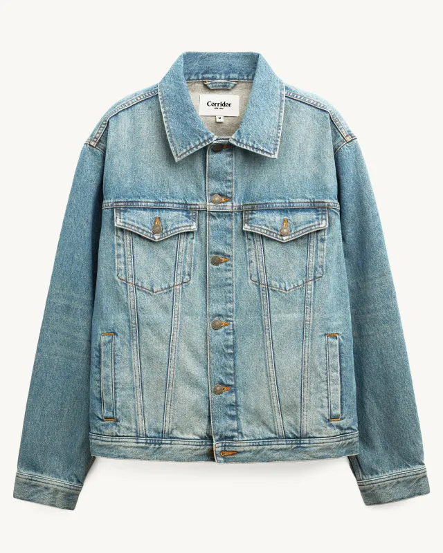 Washed Denim Trucker - Indigo made by Corridor