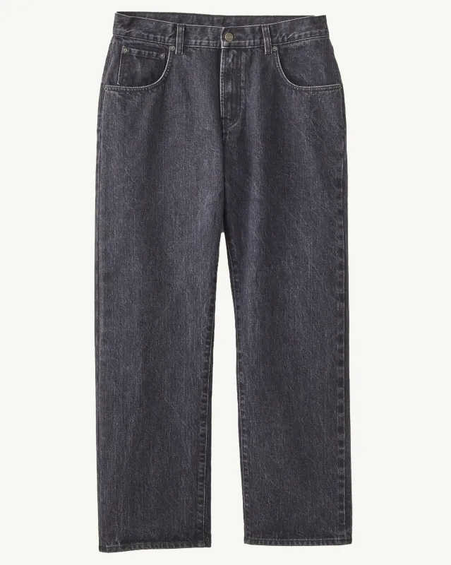 Selvedge 5 Pocket Jean - Washed Black made by Corridor