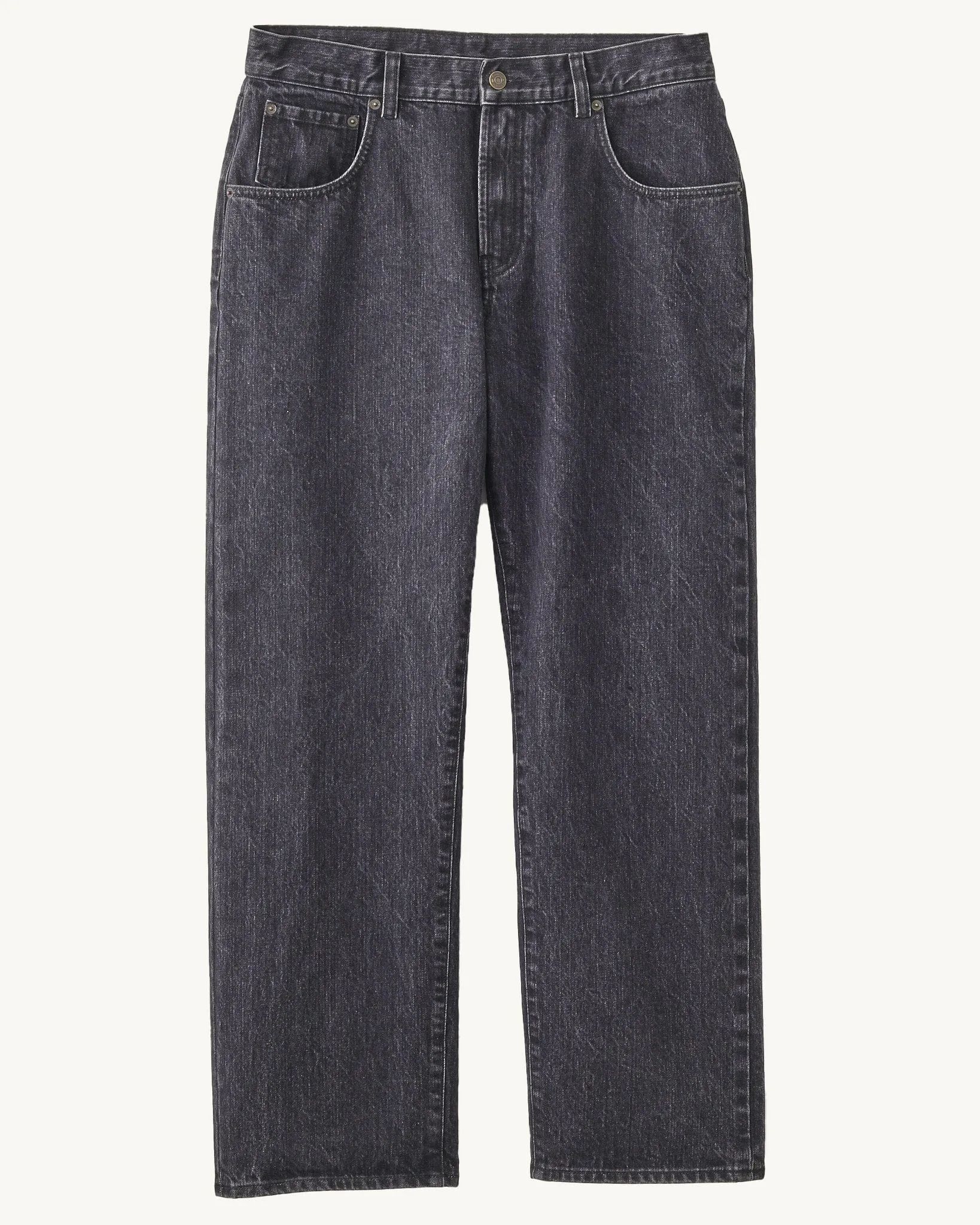 Selvedge 5 Pocket Jean - Washed Black sold by Corridor