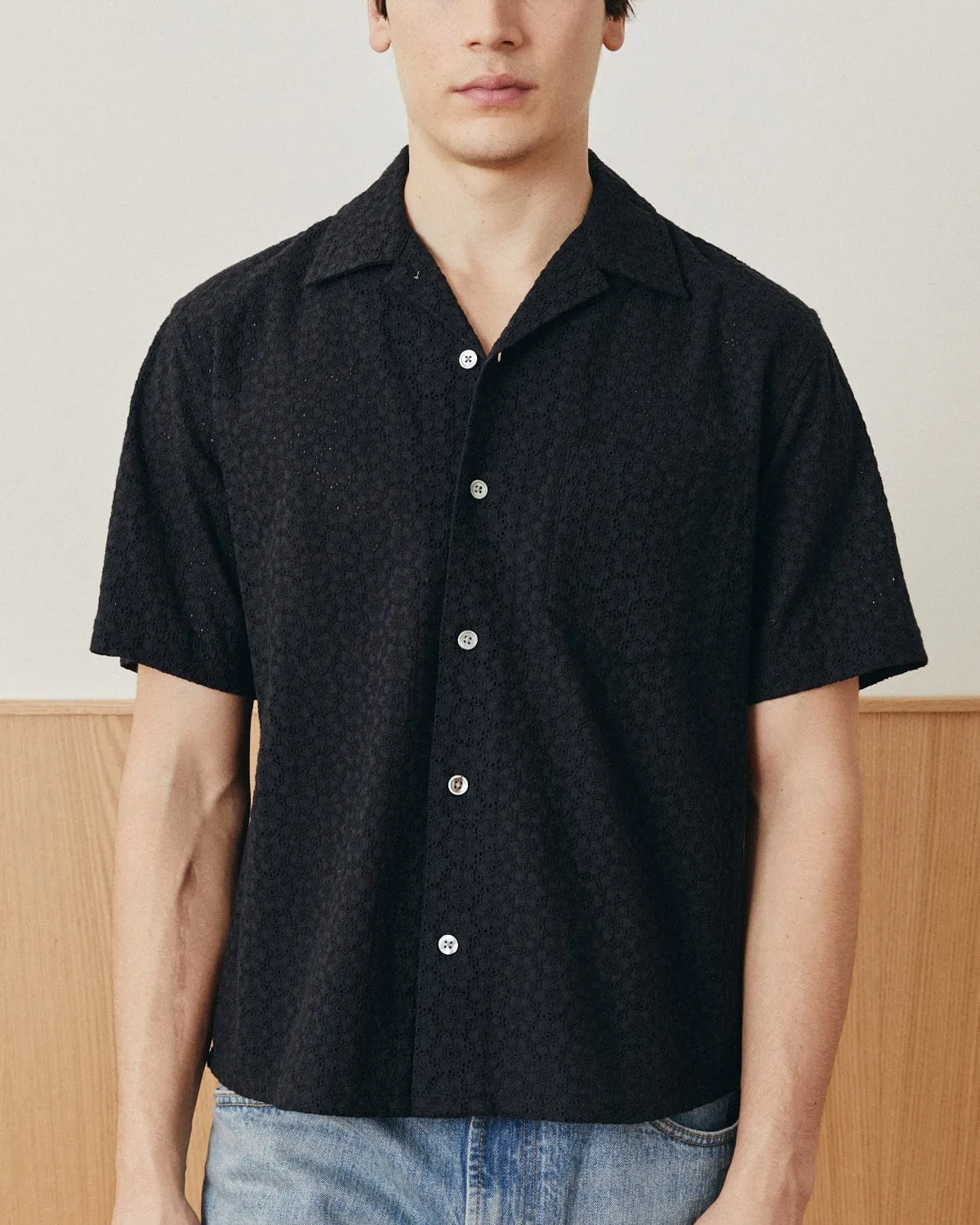 Floral Eyelet SS - Black sold by Corridor product image thumbnail 2