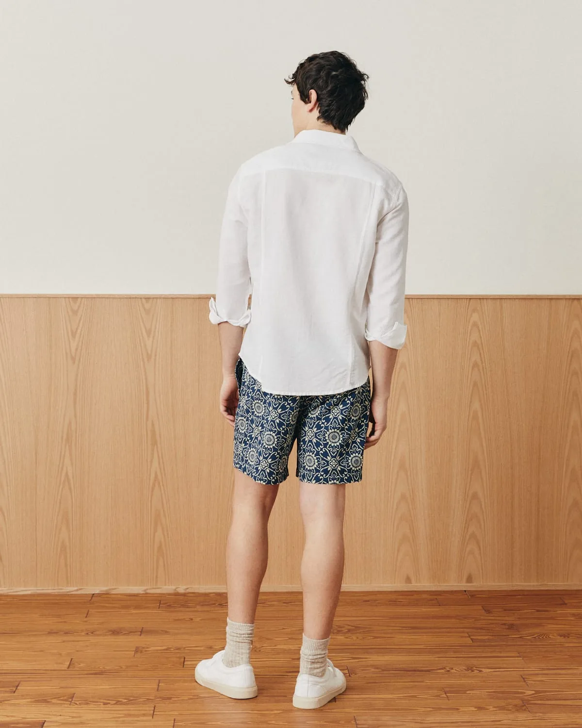 Indigo Sunflower Drawstring Short sold by Corridor product image thumbnail 2