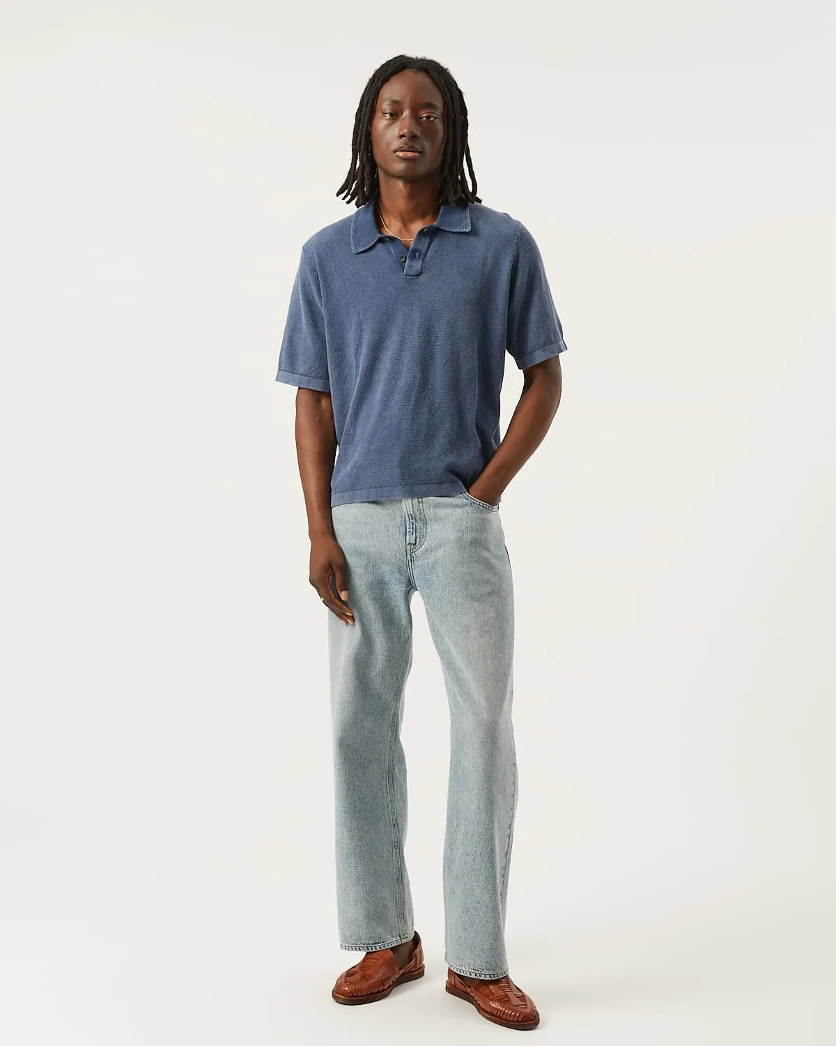 Knit Polo - Navy sold by Corridor