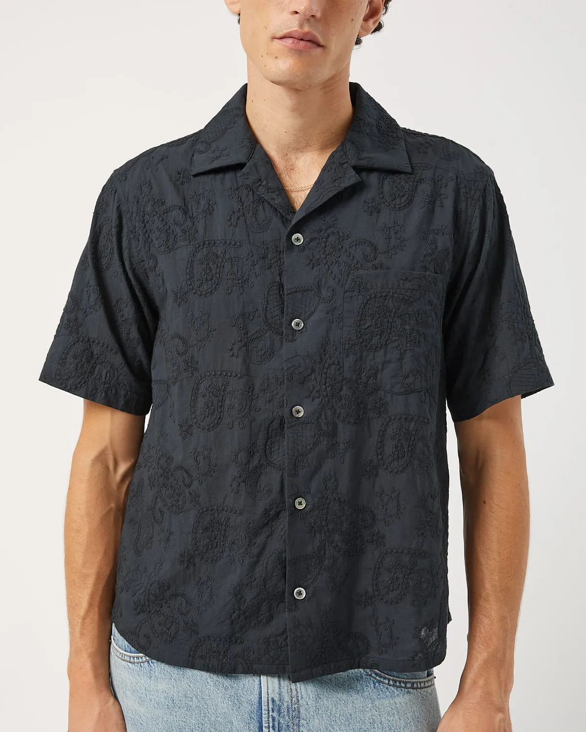 Paisley Embroidery SS - Black sold by Corridor product image thumbnail 3