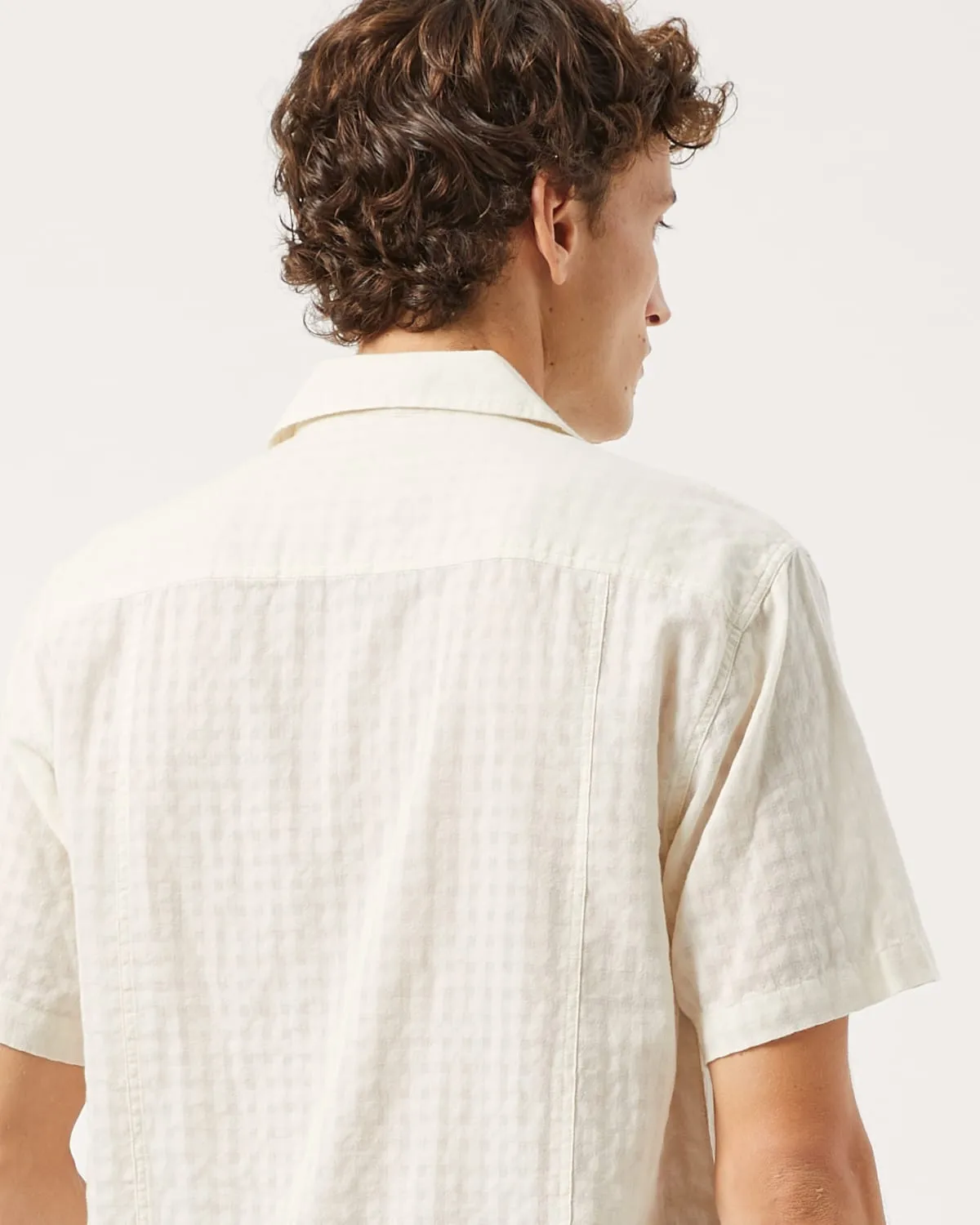 Windowpane Check SS - Natural sold by Corridor product image thumbnail 4
