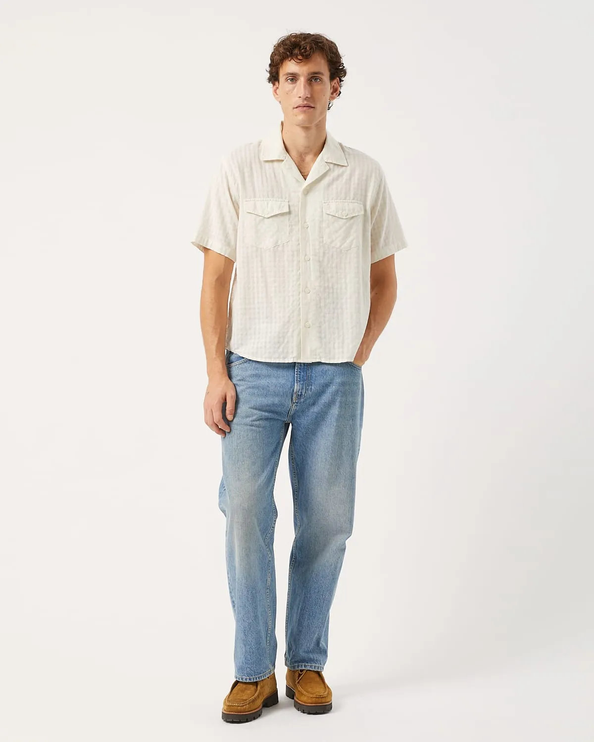 Windowpane Check SS - Natural sold by Corridor product image thumbnail 2