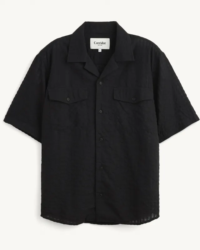 Windowpane Check SS - Black made by Corridor