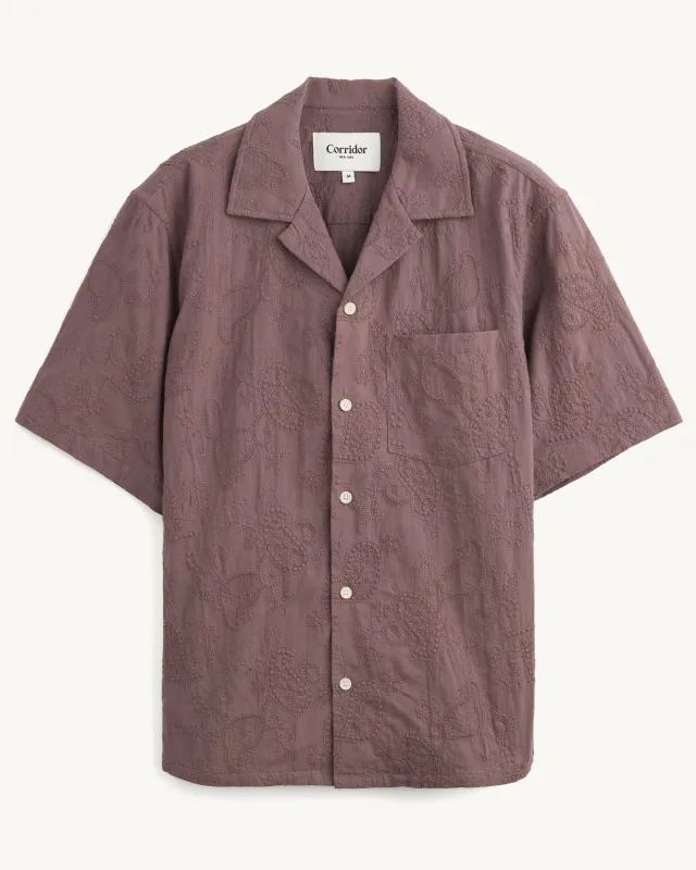 Paisley Embroidery SS - Purple made by Corridor