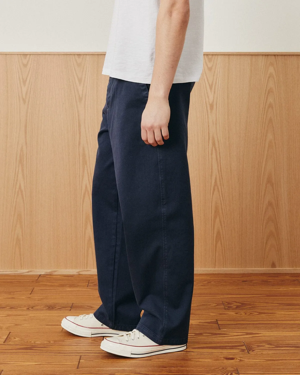 Wide Twill Pant - Navy sold by Corridor product image thumbnail 2