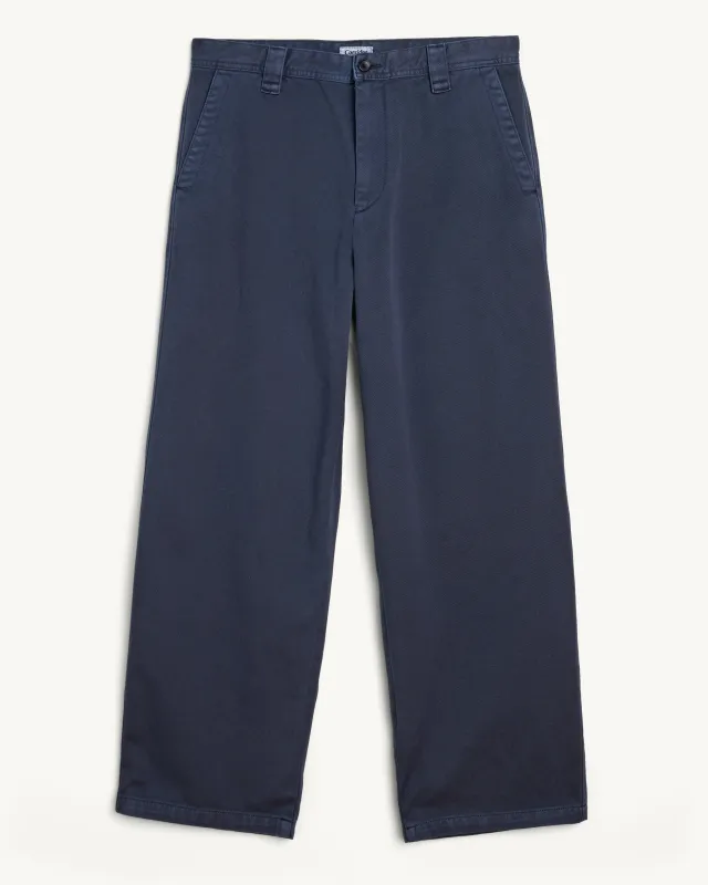 Wide Twill Pant - Navy made by Corridor