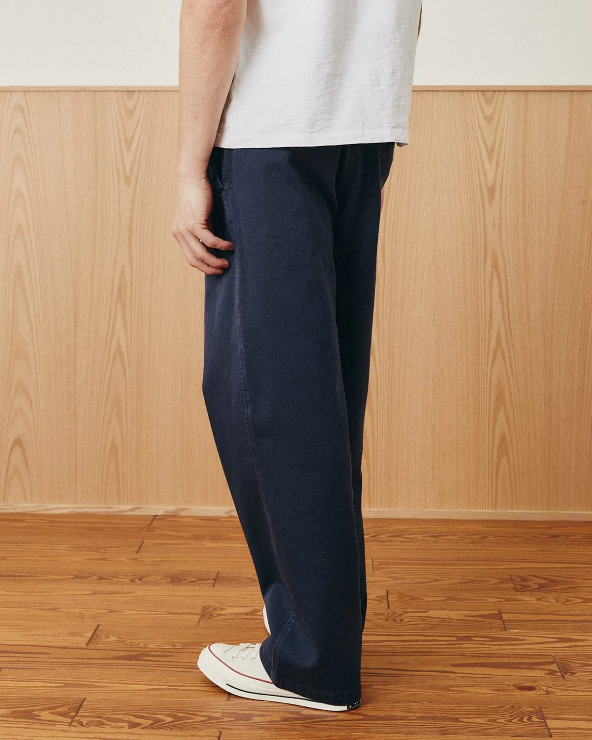 Wide Twill Pant - Navy sold by Corridor product image thumbnail 3