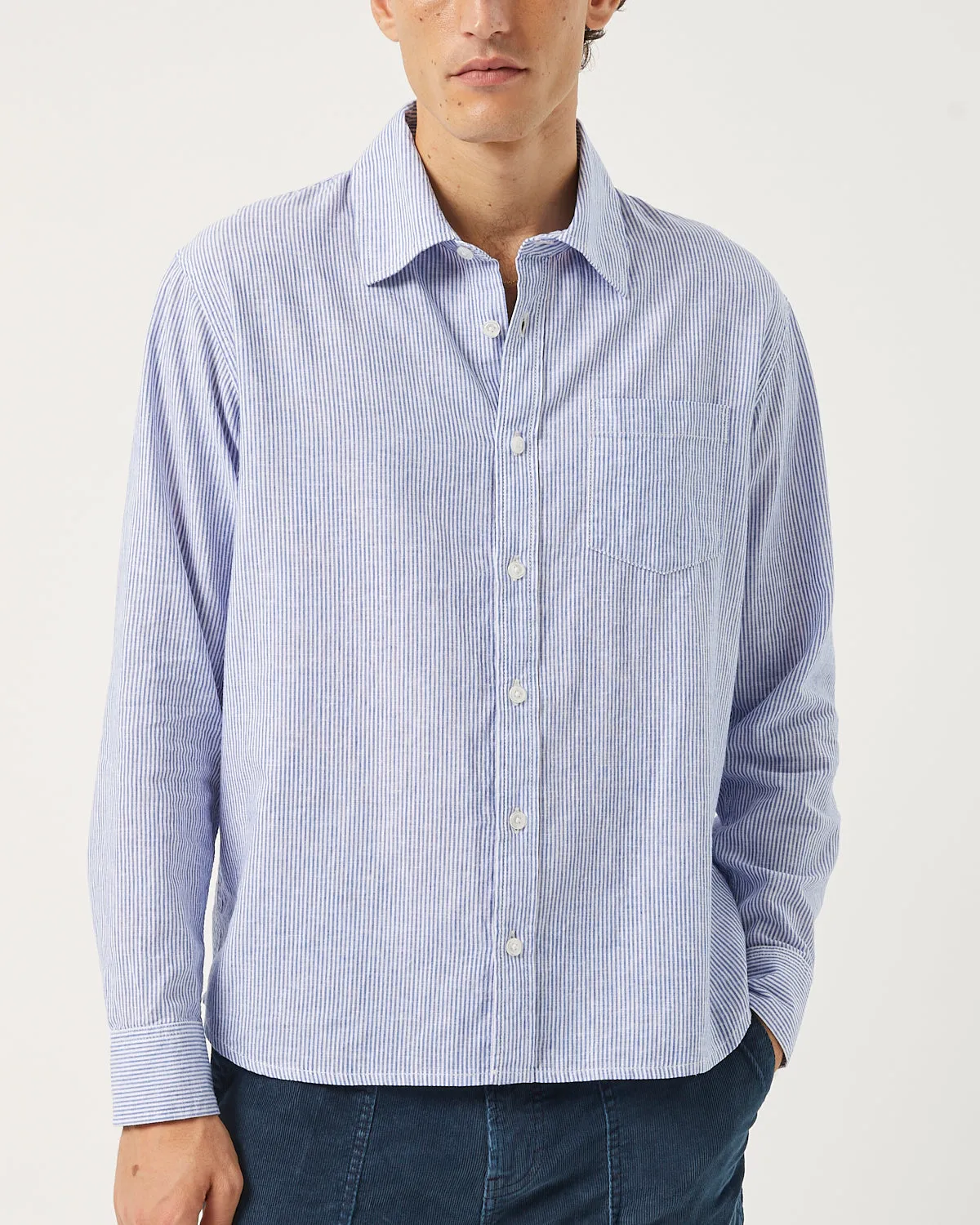 Linen Stripe LS - Blue sold by Corridor product image thumbnail 3