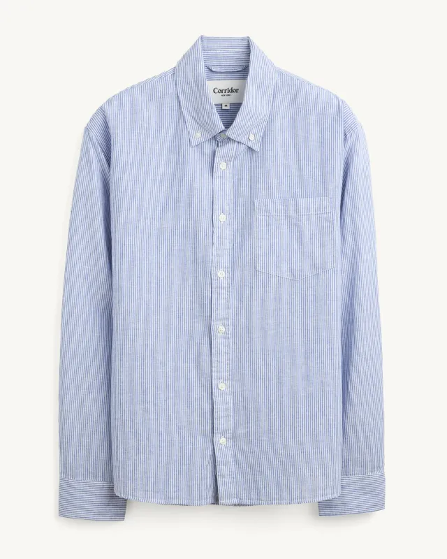 Linen Stripe LS - Blue made by Corridor