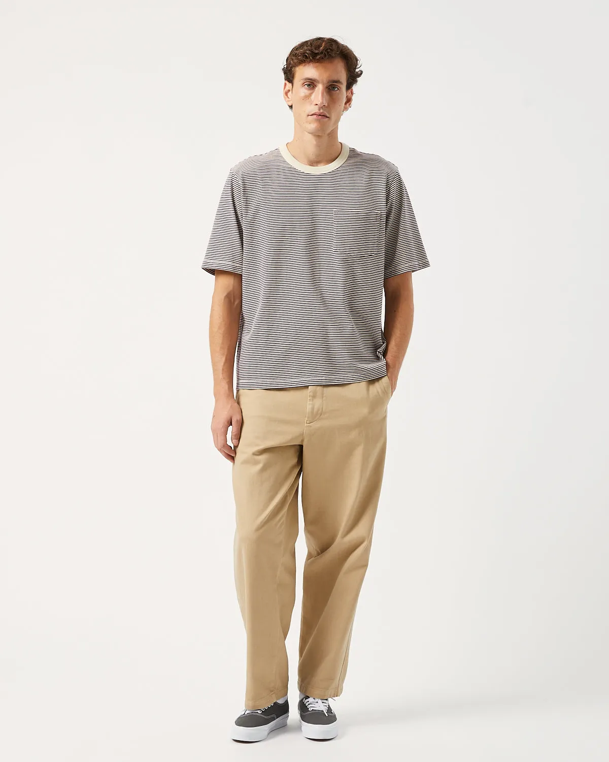 Stripe Tee - Plum sold by Corridor product image thumbnail 2