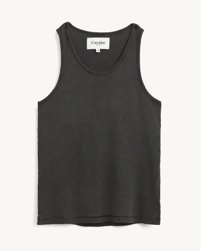 Ribbed Tank - Black made by Corridor