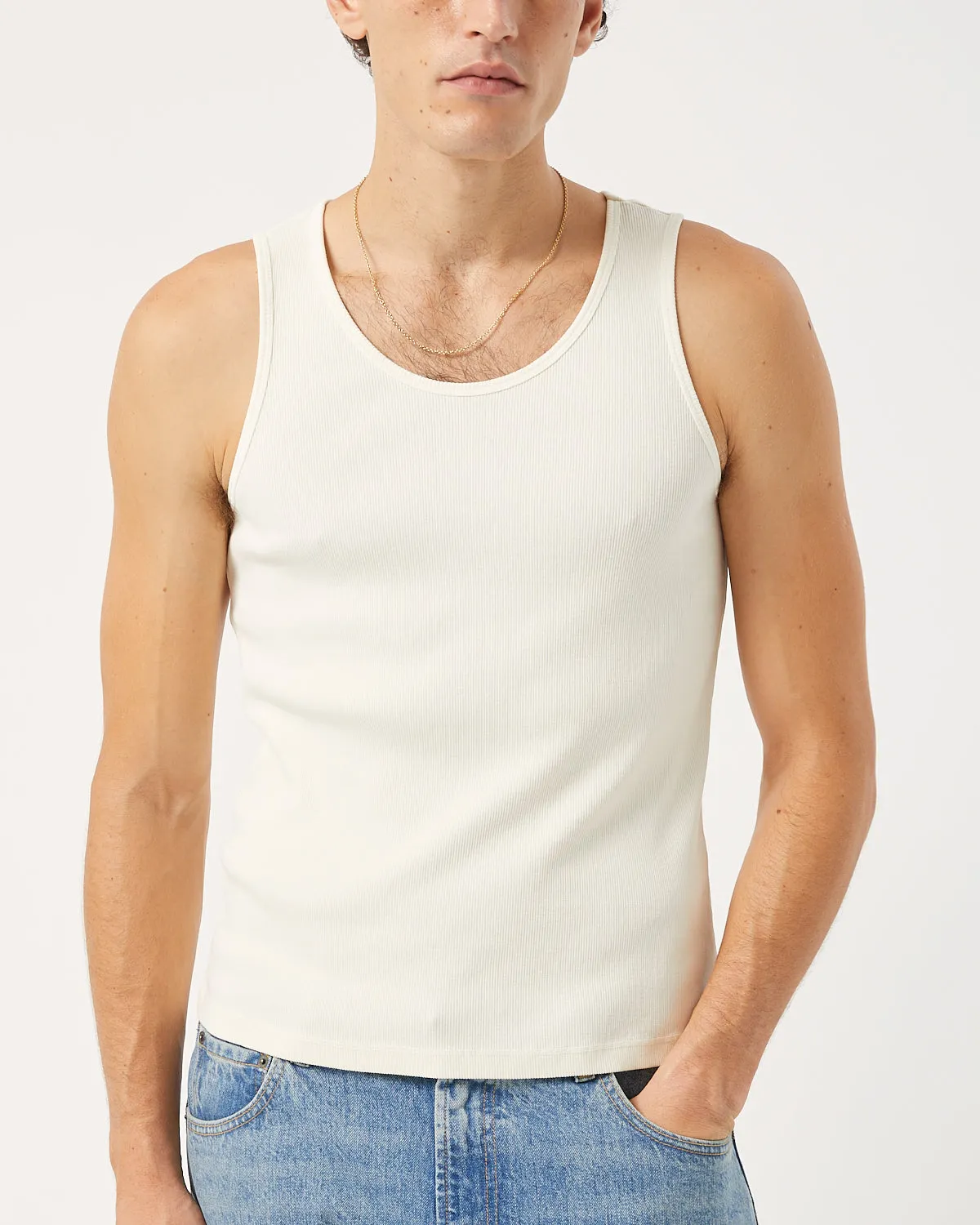 Ribbed Tank - White sold by Corridor product image thumbnail 3