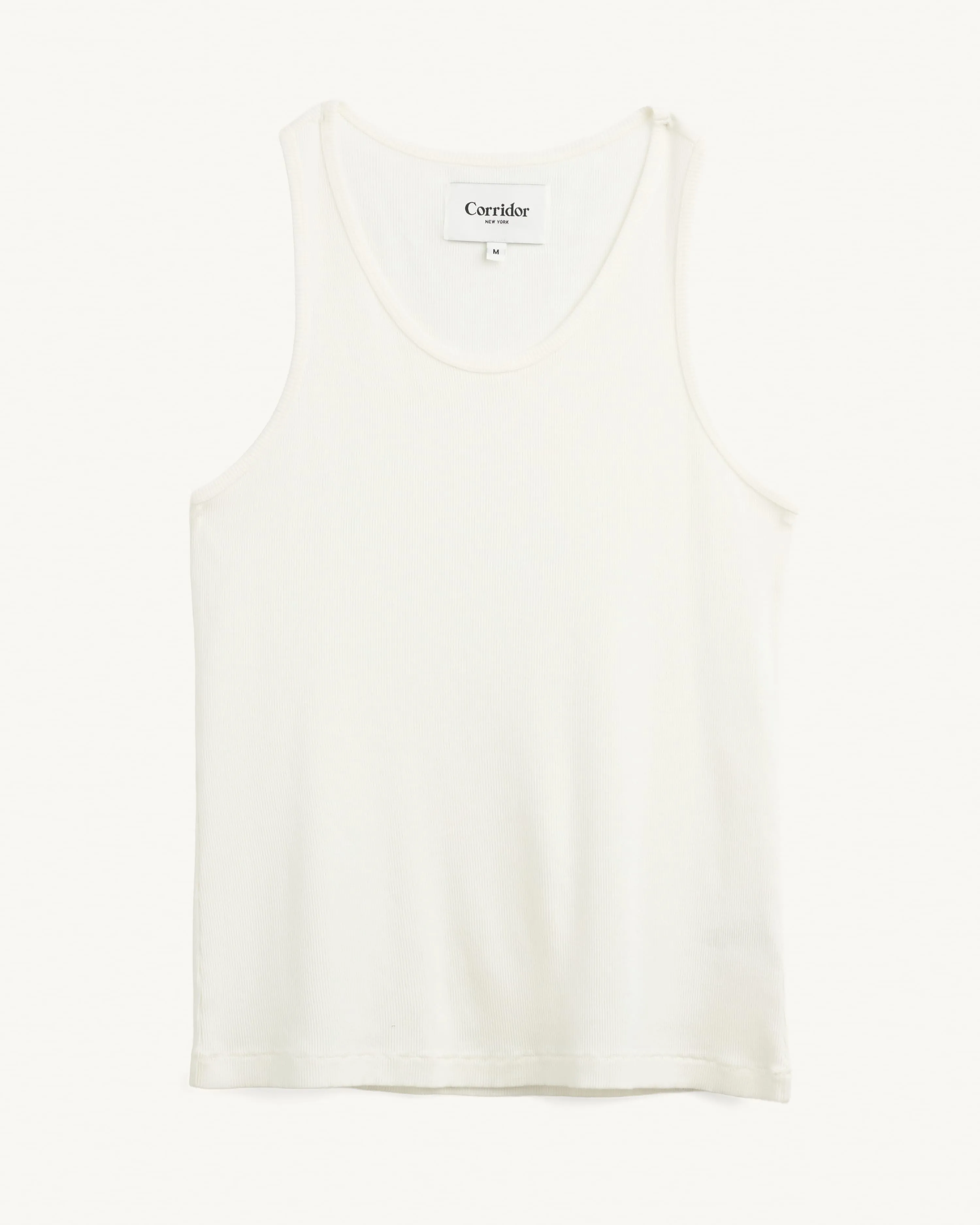 Ribbed Tank - White sold by Corridor
