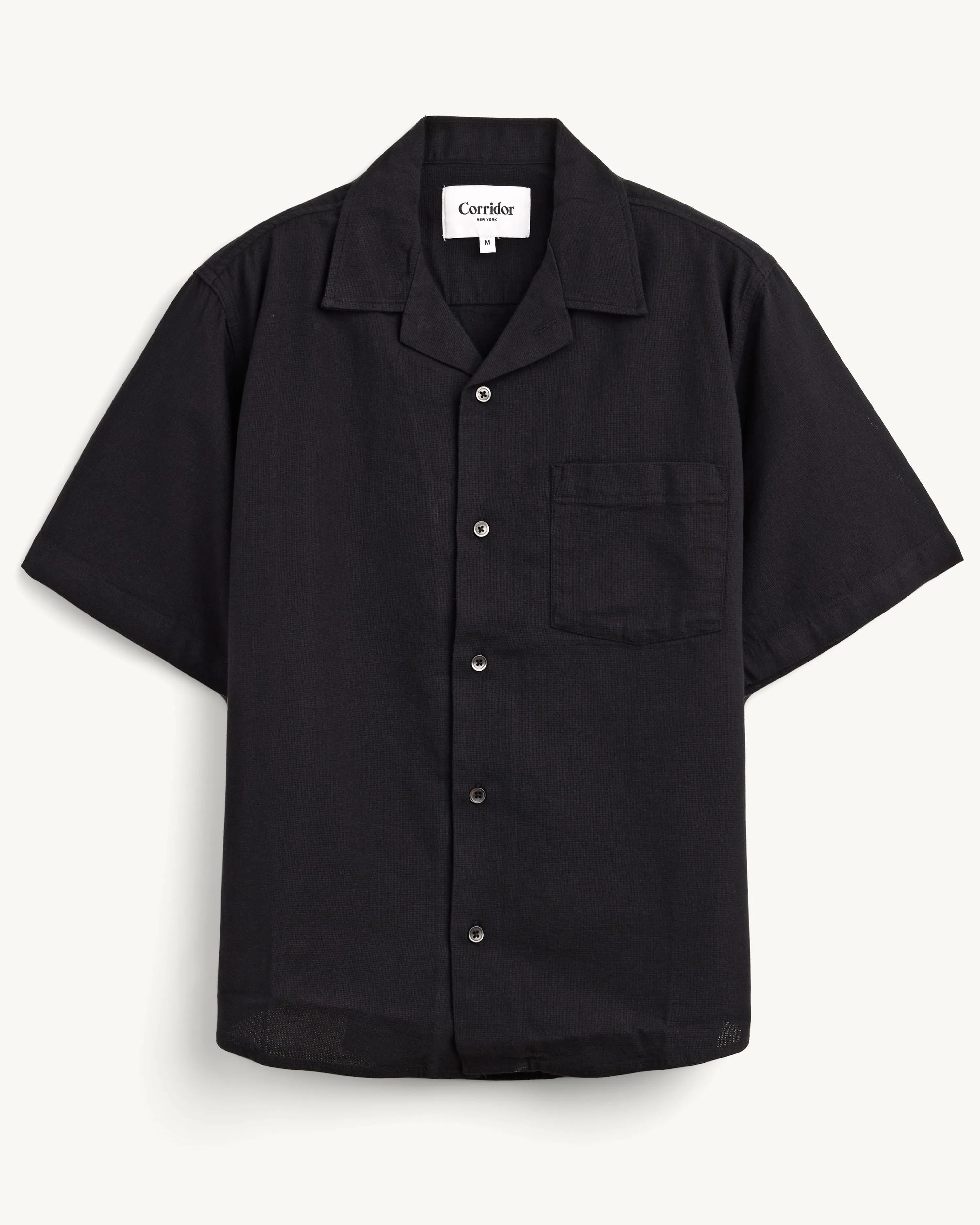 Hopsack SS - Black sold by Corridor