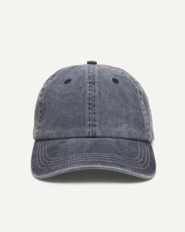 Garment Washed Cap - Navy made by Corridor