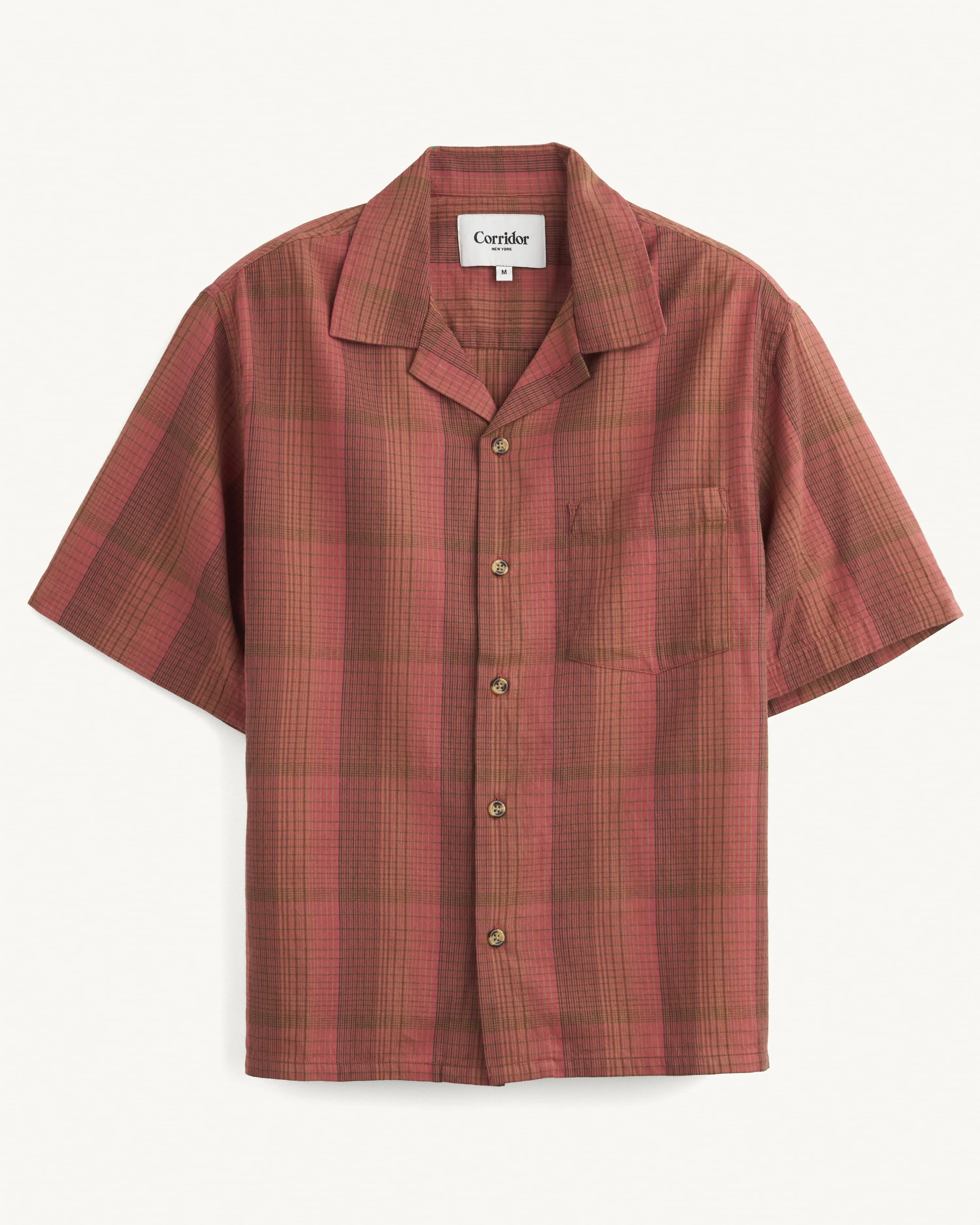 Chesapeake Plaid SS - Red sold by Corridor
