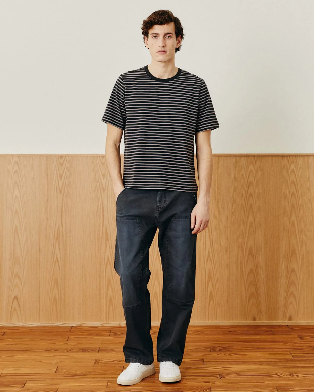 Mini Stripe T-Shirt - Black sold by Corridor product image thumbnail 2